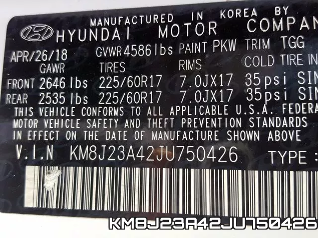 KM8J23A42JU750426 фото 2