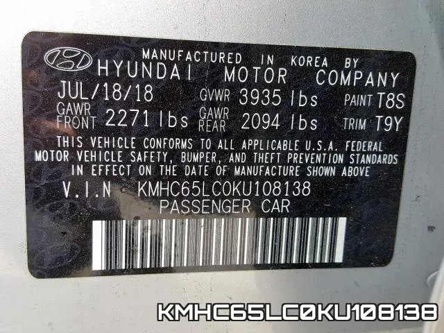KMHC65LC0KU108138 фото 2