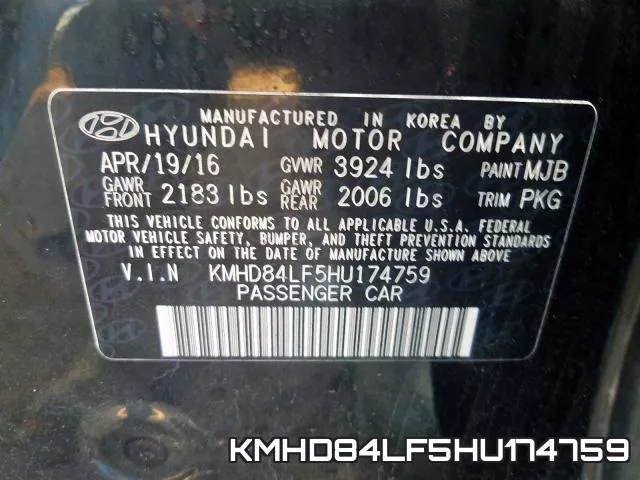 KMHD84LF5HU174759 фото 2