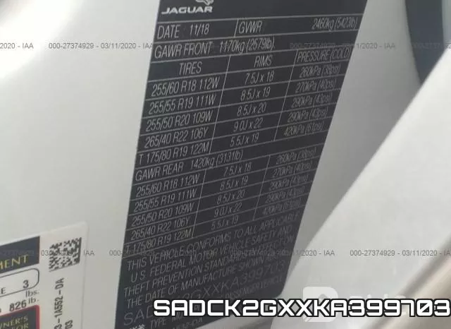 SADCK2GXXKA399703 фото 10