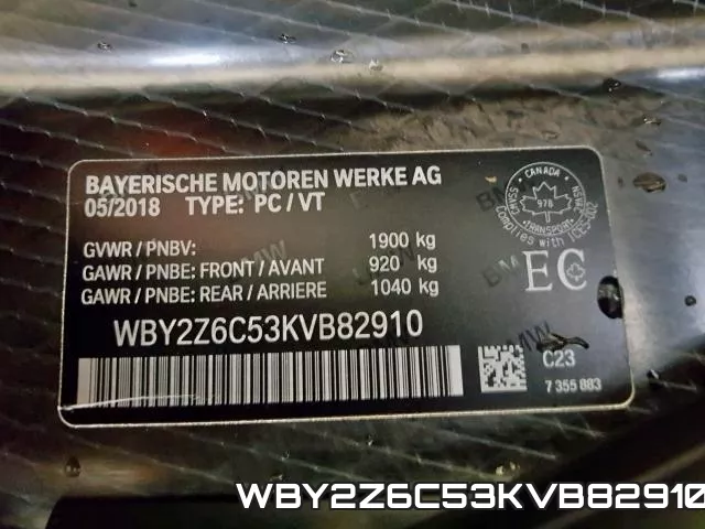 WBY2Z6C53KVB82910 фото 2