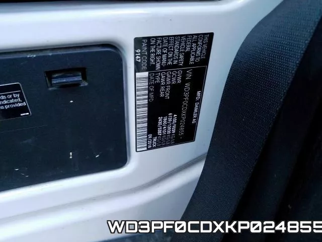 WD3PF0CDXKP024855 фото 2