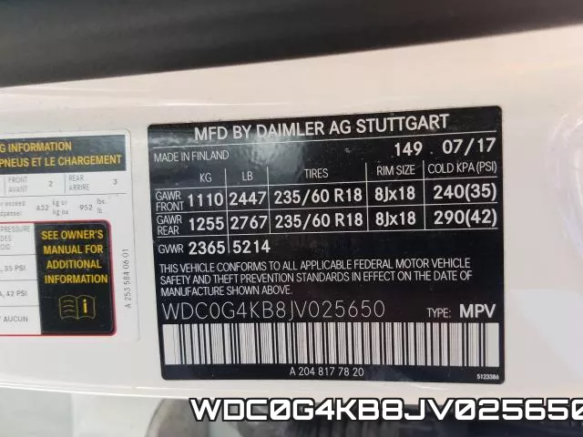 WDC0G4KB8JV025650 фото 2