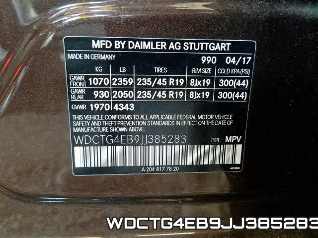 WDCTG4EB9JJ385283 фото 2