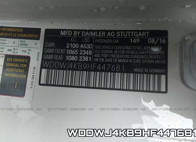 WDDWJ4KB9HF447681 фото 10