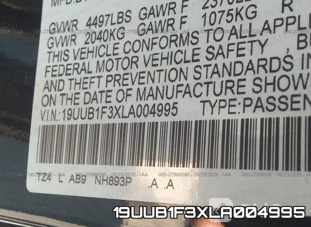 19UUB1F3XLA004995 фото 10