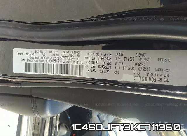 1C4SDJFT3KC711360 фото 10