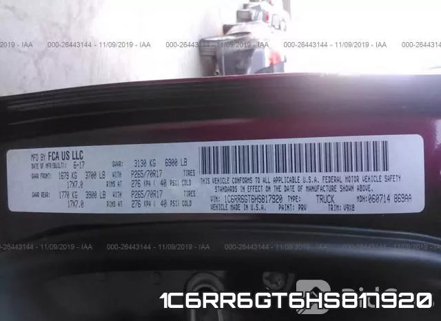 1C6RR6GT6HS817920 фото 10