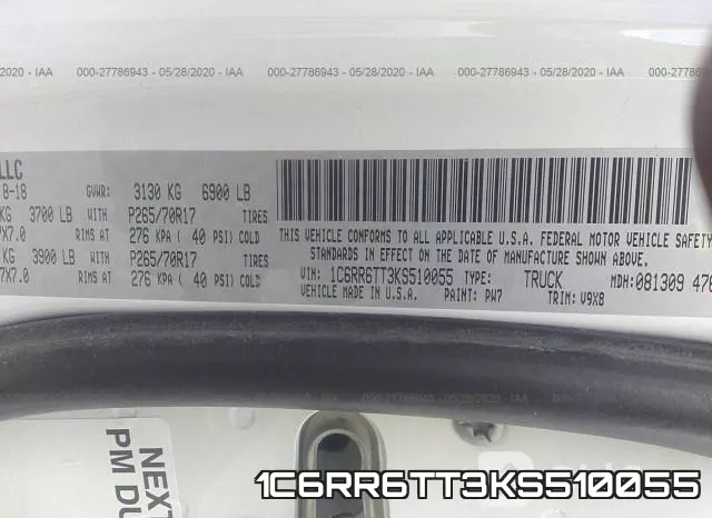1C6RR6TT3KS510055 фото 10