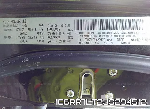 1C6RR7LT2JS294512 фото 10