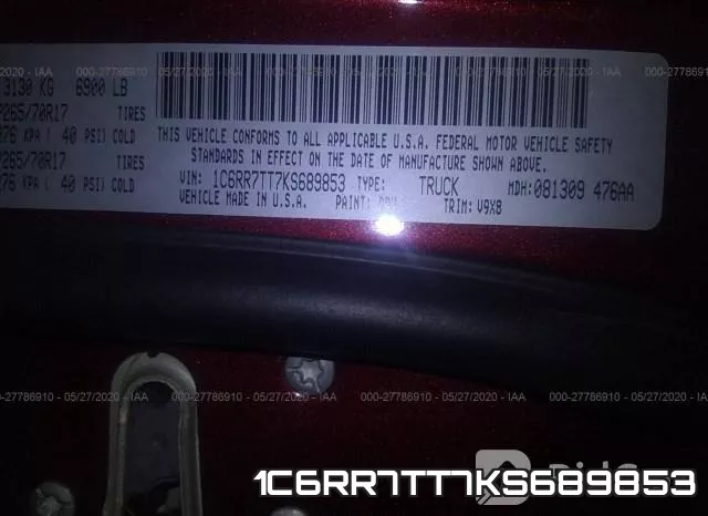 1C6RR7TT7KS689853 фото 10