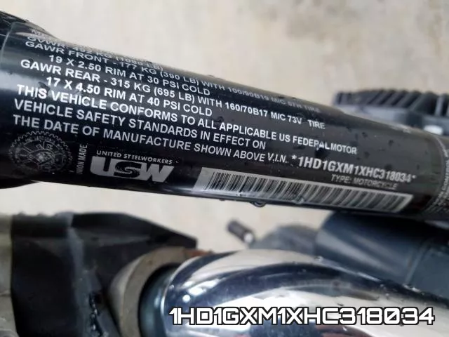 1HD1GXM1XHC318034 фото 2