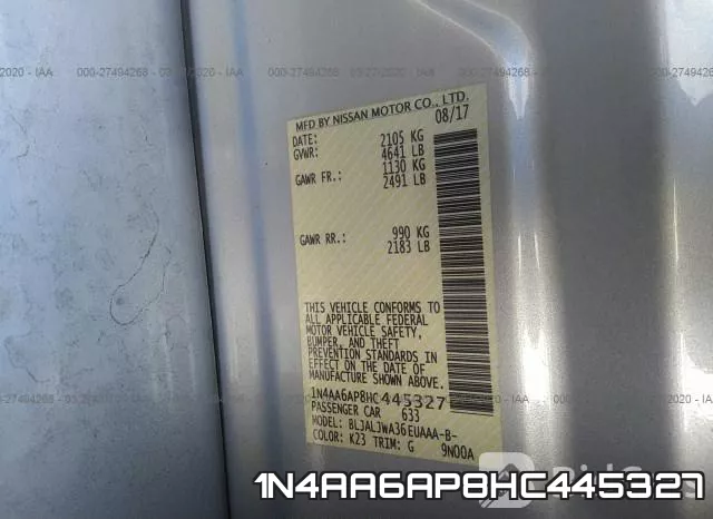1N4AA6AP8HC445327 фото 10