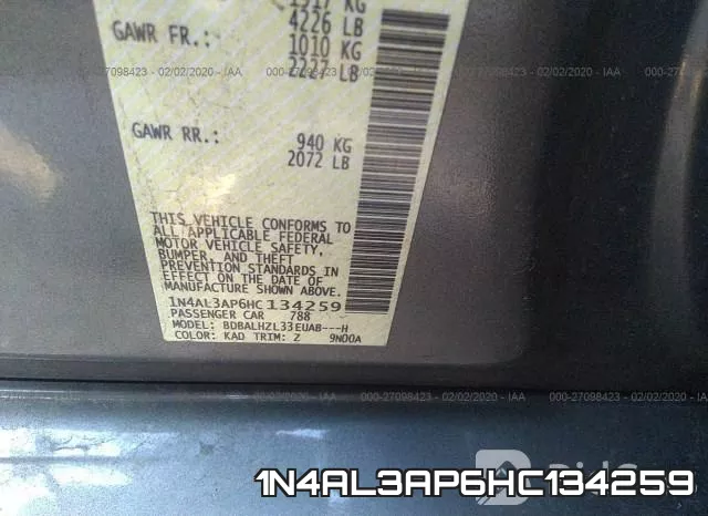 1N4AL3AP6HC134259 фото 10