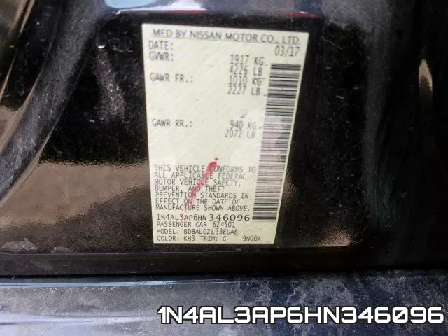1N4AL3AP6HN346096 фото 2
