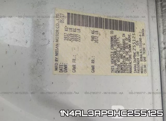 1N4AL3AP9HC255125 фото 10