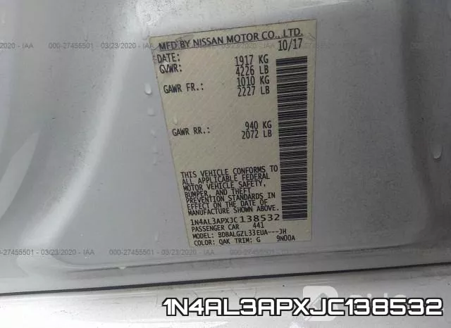 1N4AL3APXJC138532 фото 10