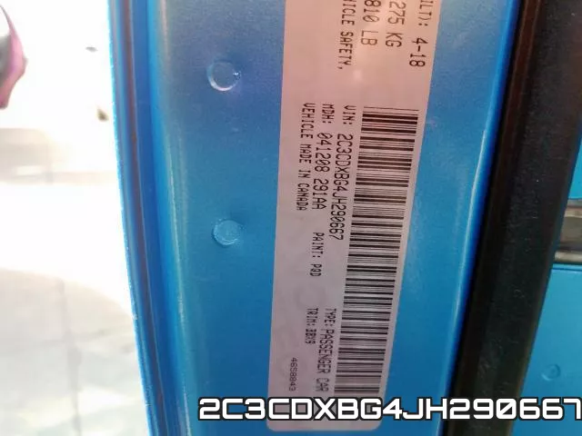 2C3CDXBG4JH290667 фото 2