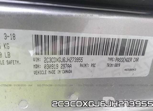 2C3CDXGJ6JH273955 фото 10