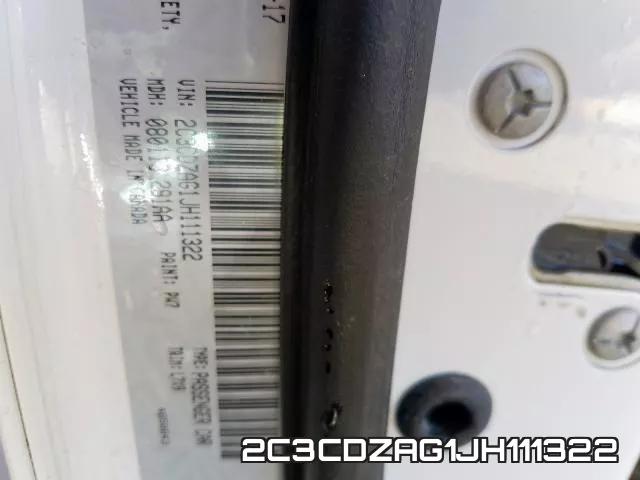 2C3CDZAG1JH111322 фото 2