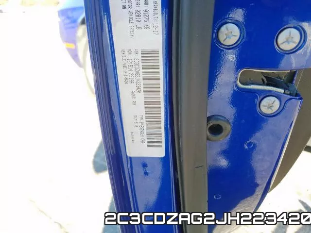 2C3CDZAG2JH223420 фото 2
