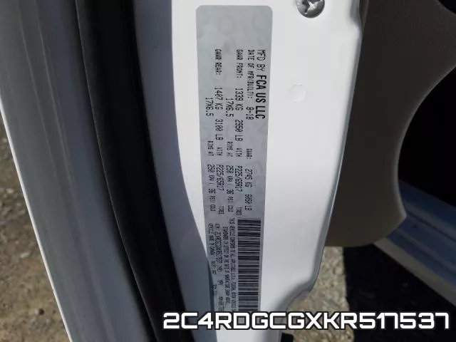 2C4RDGCGXKR517537 фото 2