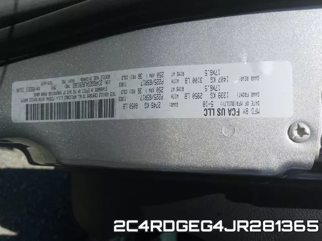 2C4RDGEG4JR281365 фото 2