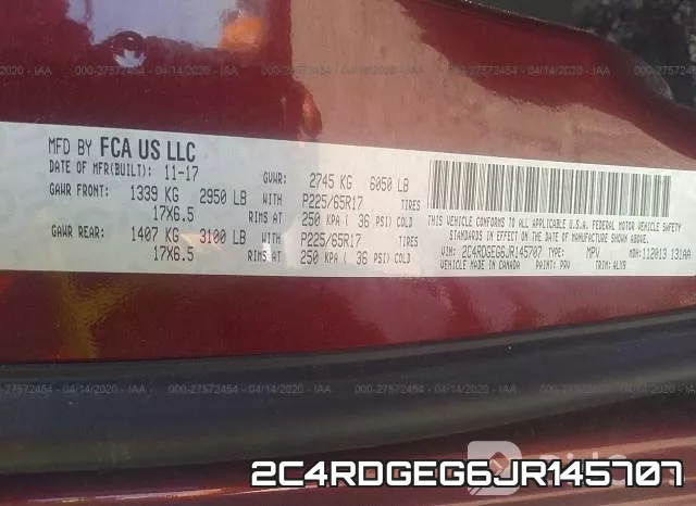 2C4RDGEG6JR145707 фото 10