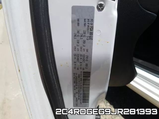 2C4RDGEG9JR281393 фото 2
