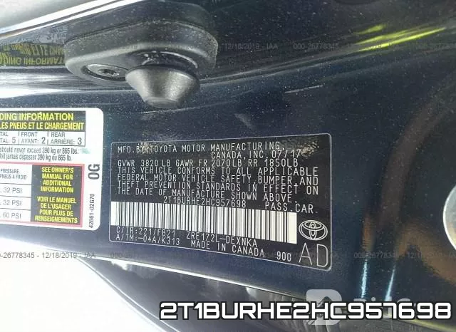 2T1BURHE2HC957698 фото 10