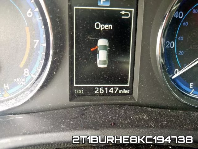 2T1BURHE8KC194738 фото 9