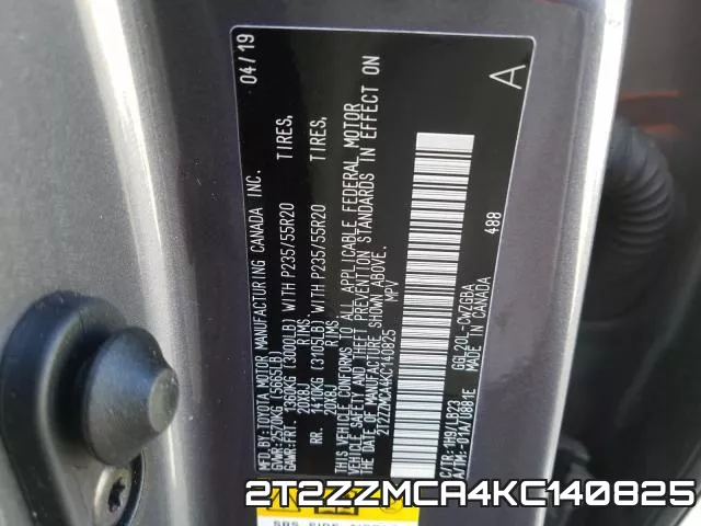 2T2ZZMCA4KC140825 фото 2