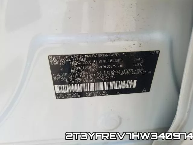 2T3YFREV7HW340974 фото 2