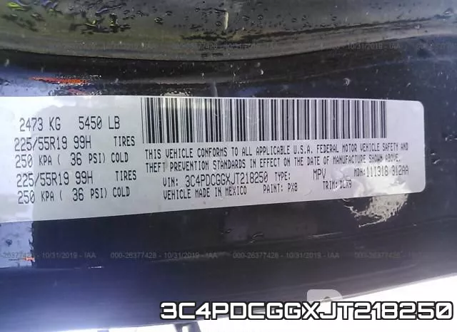 3C4PDCGGXJT218250 фото 10