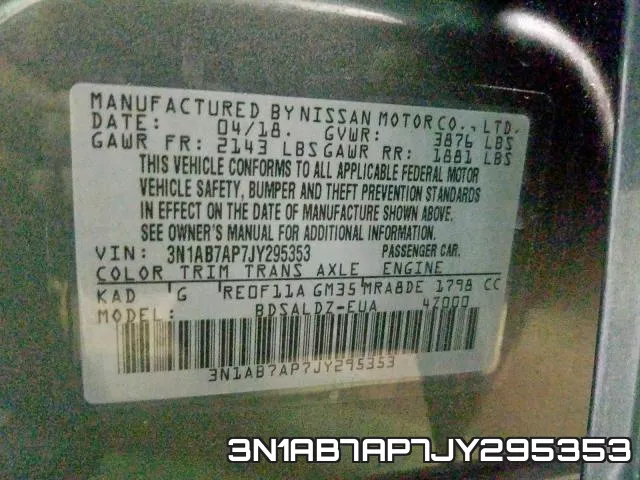 3N1AB7AP7JY295353 фото 2