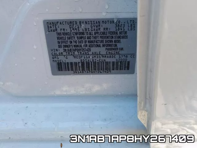 3N1AB7AP8HY267409 фото 2