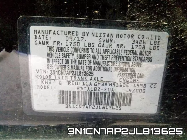 3N1CN7AP2JL813625 фото 2