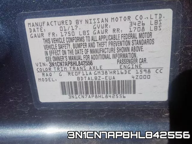 3N1CN7AP8HL842556 фото 2