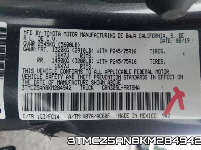 3TMCZ5AN8KM284942 фото 2
