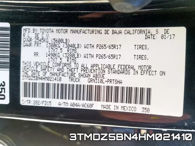 3TMDZ5BN4HM021410 фото 2