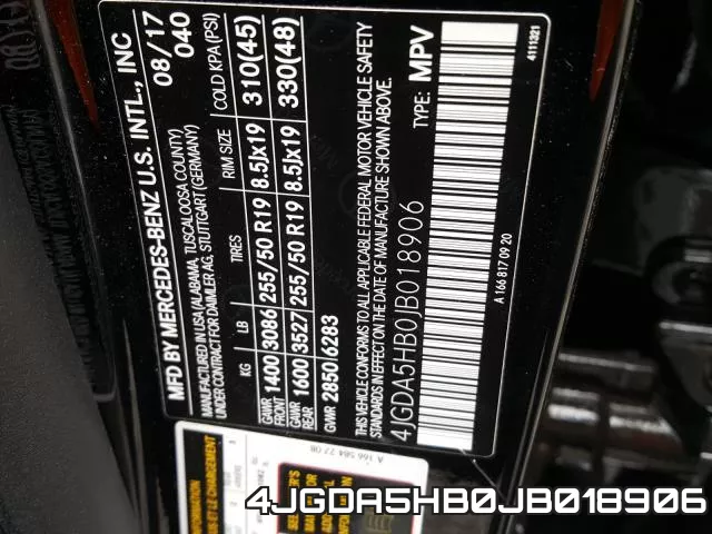 4JGDA5HB0JB018906 фото 2