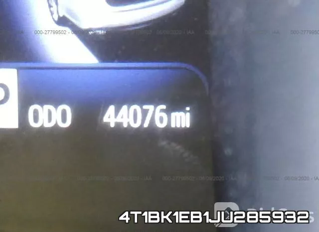 4T1BK1EB1JU285932 фото 8