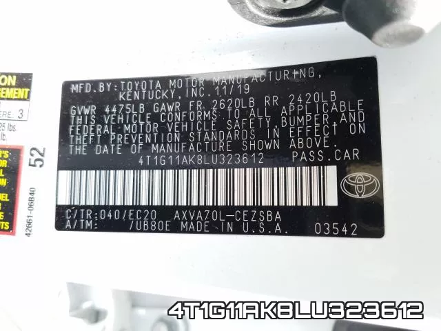 4T1G11AK8LU323612 фото 2