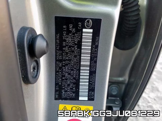 58ABK1GG3JU081229 фото 2