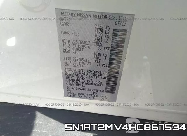 5N1AT2MV4HC867534 фото 10