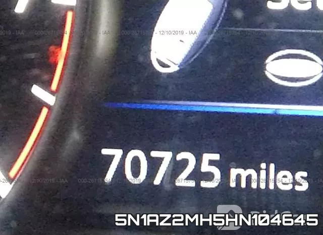 5N1AZ2MH5HN104645 фото 8