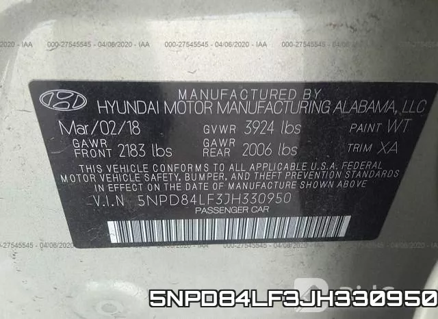 5NPD84LF3JH330950 фото 10