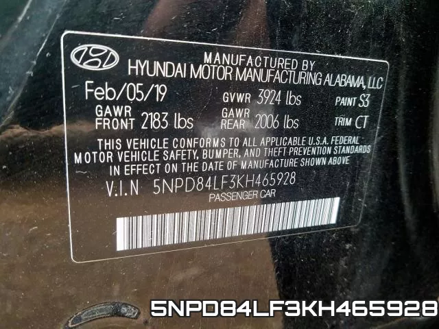 5NPD84LF3KH465928 фото 2