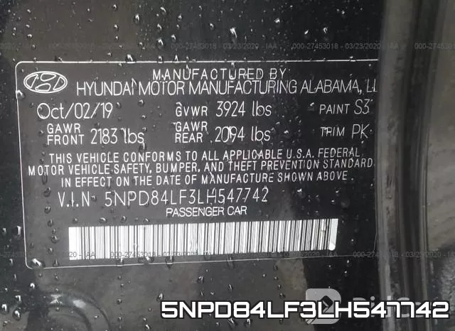 5NPD84LF3LH547742 фото 10