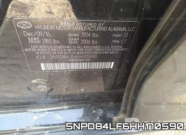 5NPD84LF6HH170590 фото 10